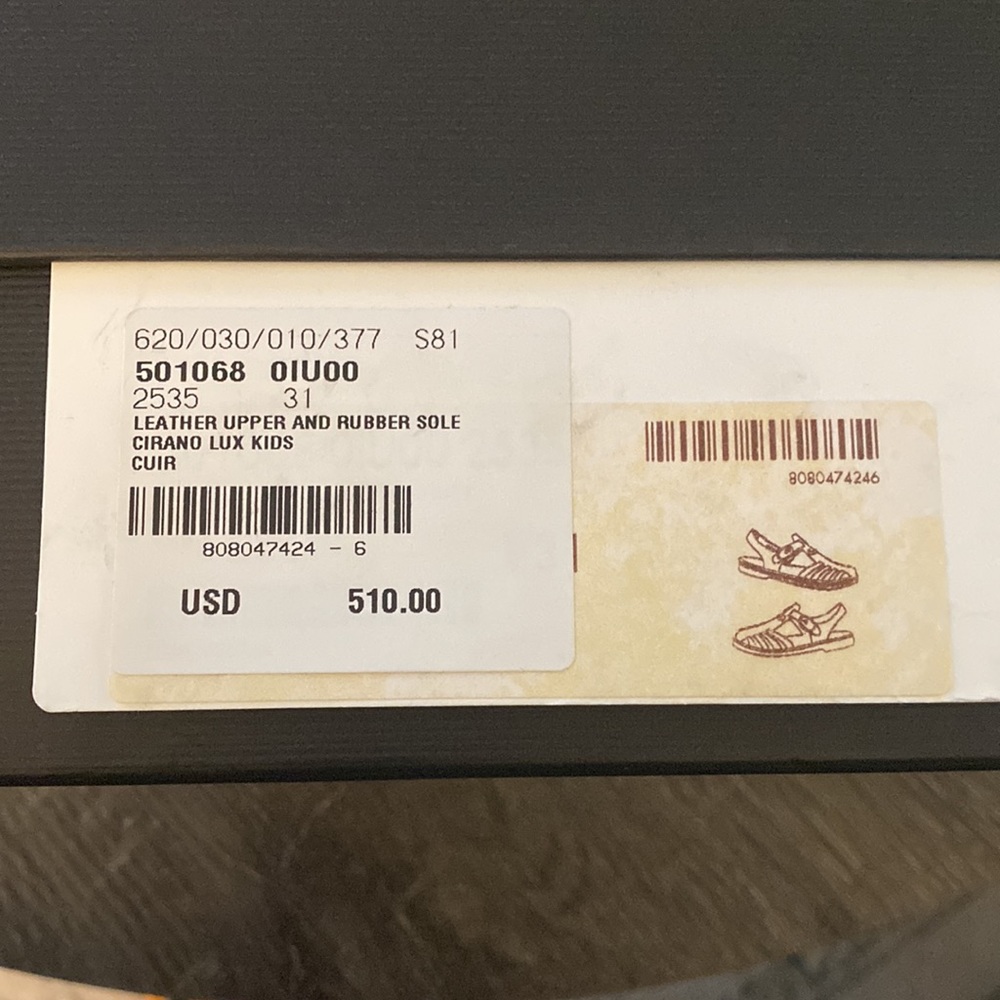 Gucci Kids Cirano Lux Sandals - Picture 8 of 8